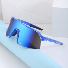 colorful cycling men's fashion one-piece lens shades sports sunglasses