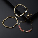 Mode Muschel Herz Stern elastisch Perlen Kupfer eingelegten Zirkon Armband Schmuckpicture8