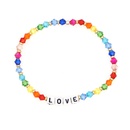 new letter color matching bohemian rainbow crystal bracelet wholesalepicture9