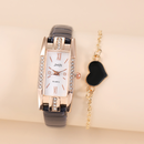 heart bracelet leather watch fashion ladies casual quartz watchpicture5