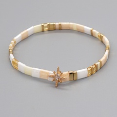 new handmade beaded bracelet micro-inlaid rhinestone snowflake bracelet