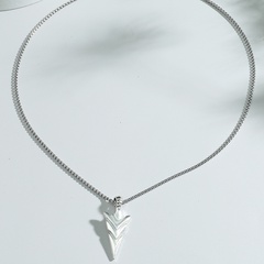 new trend necklace European and American hip-hop style luminous spearhead necklace