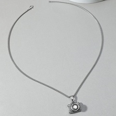 Camera Pendant Stainless Steel Box Chain Necklace Sweater Chain Wholesale