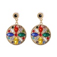 new geometric alloy diamond jewelry European and American style ladies earringspicture5