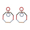 retro geometric octagonal diamond earrings exaggerated European earrings wholesalepicture11