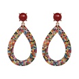 new European and American geometric earrings dropshaped full diamond earringspicture12