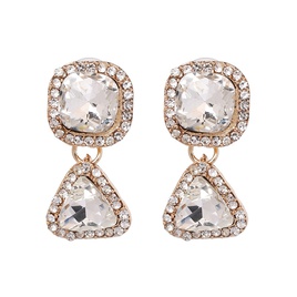 new full diamond geometric triangle earrings jewelry European and beautiful women earringspicture12