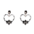 European and American earrings retro heart diamond earrings jewelry wholesalepicture27