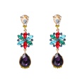 fashion colored diamond earrings flower drop earrings personality earrings wholesalepicture20