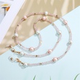 retro simple pearl mask chain hanging neck glasses chain irregular rice bead mask rope hanging chain necklacepicture12