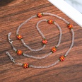 Korean simple rice beads sunflower mask chain lanyard glasses chain transparent bead chain mask ropepicture20