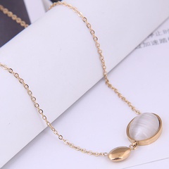 Exquisite Korean Fashion Sweet Concise Accessories Small Titanium Steel Personalized Necklace