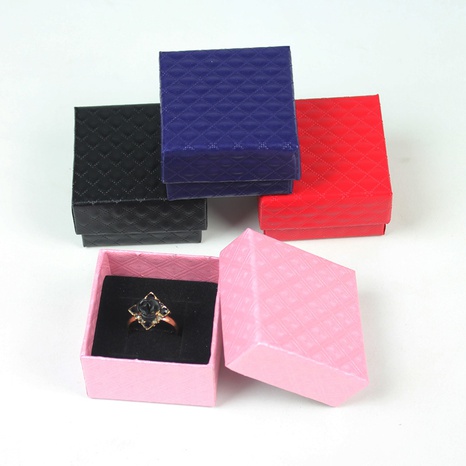 Caja de anillo Caja de papel Almacenamiento de exhibición Caja de regalo Caja de empaque's discount tags