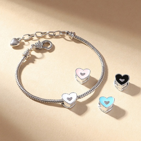 European and American niche drop nectarine heart creative copper ​bracelet set's discount tags