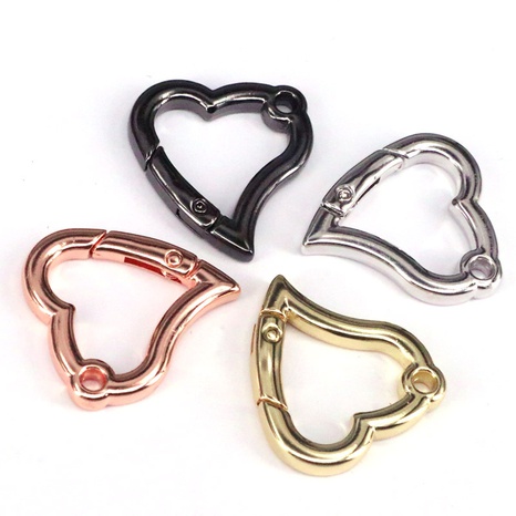 Fashion copper gold-plated heart-shaped keychain jewelry clasp NHWEI558718's discount tags