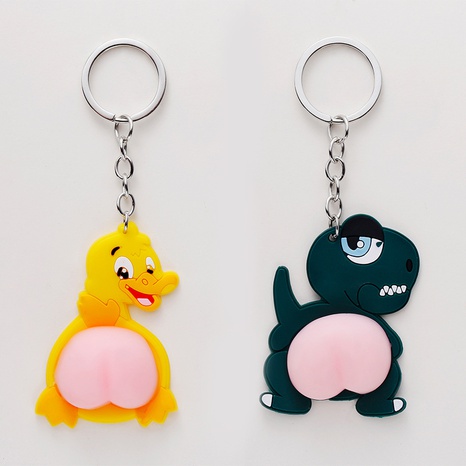 Creative cute animal butt doll keychain personality pendant's discount tags