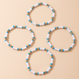 Ethnic Bamboo Beaded Multilayer Bracelet Geometric Simple Bracelet Fourpiece Setpicture9