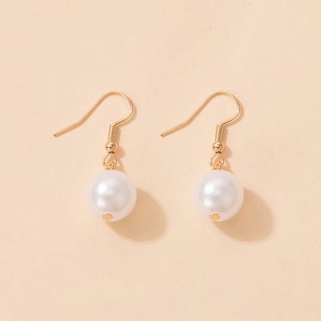 popular pearl alloy ear hooks geometric simple beaded earrings's discount tags