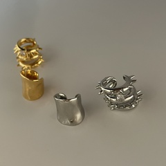 simple non-pierced ear clips hip-hop multi-layer rhinestone-studded ear bone clip