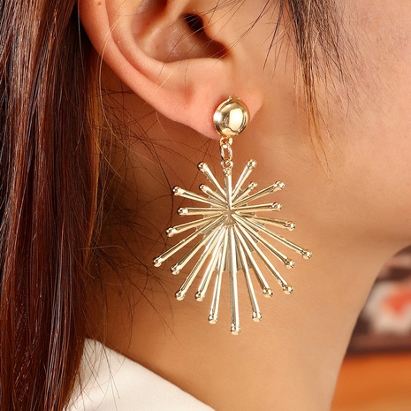 creative exaggerated alloy fashion golden women cross-border earrings's discount tags