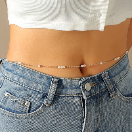 simple sexy hollow chain single-layer creative geometric metal waist chain's discount tags
