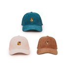 Autumn and winter new widebrimmed sunshade cap cute little duck corduroy baseball cappicture7