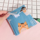 Single cotton linen portable cat printed sanitary napkin storage bagpicture11