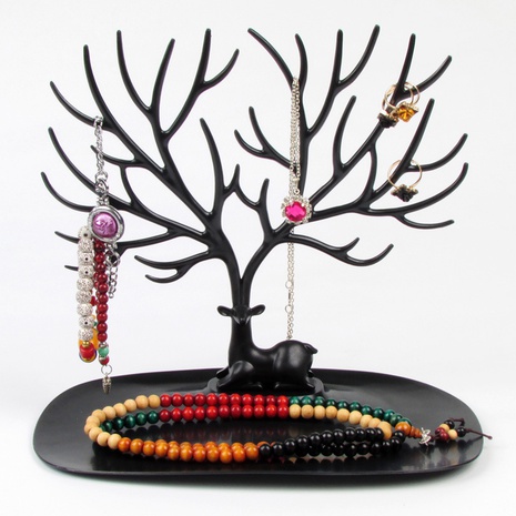 Estantes de exhibición de joyería Soporte de joyería de almacenamiento de escritorio de árbol de plástico NHHOK558100's discount tags