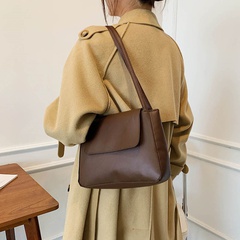 Korean large-capacity bag female new retro tote bag single shoulder big bag