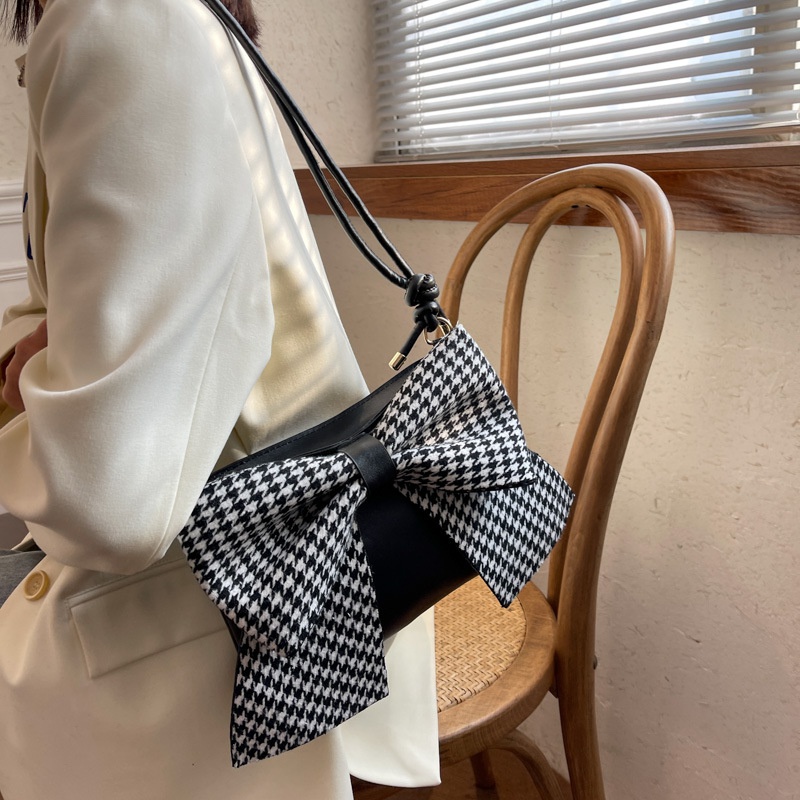 Small bag bow knot female bag new autumn and winter fashion shoulder messenger small square bag