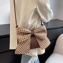 Small bag bow knot female bag new autumn and winter fashion shoulder messenger small square bagpicture9