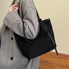 Textured large-capacity tote lady fashion winter handbag shoulder bag