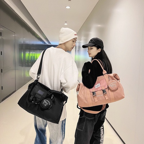 Large travel bag men women couple luggage gym single-shoulder bag's discount tags