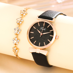 fashion contrast color ladies leather watches fashion simple quartz watches NHSEI570236