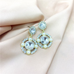 fashion retro pearl round temperament trendy Korean earringspicture11