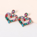 European and American heartshaped diamondstudded earringspicture8