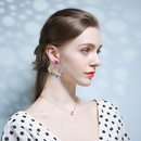 European and American heartshaped diamondstudded earringspicture10