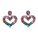 European and American heartshaped diamondstudded earringspicture11