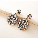 European and American handmade diamond earrings simple geometric round earringspicture11