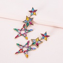 European and American fashion fivepointed star earringspicture8