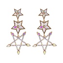 European and American fashion fivepointed star earringspicture12