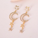 European and American new star moon earrings alloy diamond earringspicture10