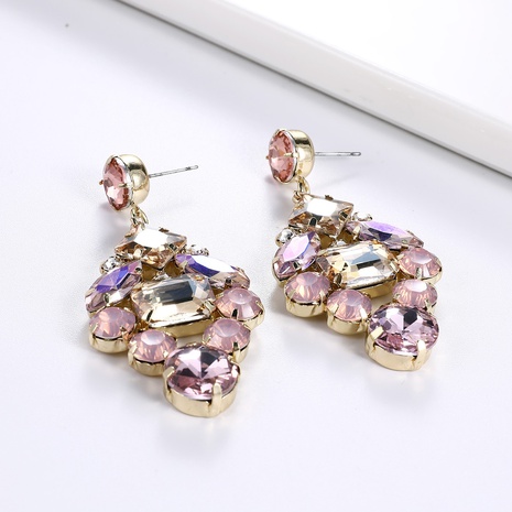 European and American alloy full of diamond fashion drop earrings's discount tags