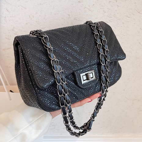 rhombic chain bag female shoulder messenger trendy bag's discount tags
