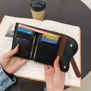 2021 neue Retrokleine Brieftasche koreanische Version einfache MultiCardFaltgeldbrsepicture10