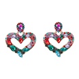 European and American heartshaped diamondstudded earringspicture12