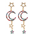 European and American new star moon earrings alloy diamond earringspicture14