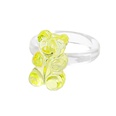 Korean macaron transparent colored bear ring wholesalepicture22