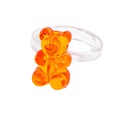 Korean macaron transparent colored bear ring wholesalepicture23