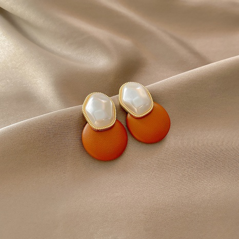silver needle fashion geometric pearl earrings temperament earrings's discount tags